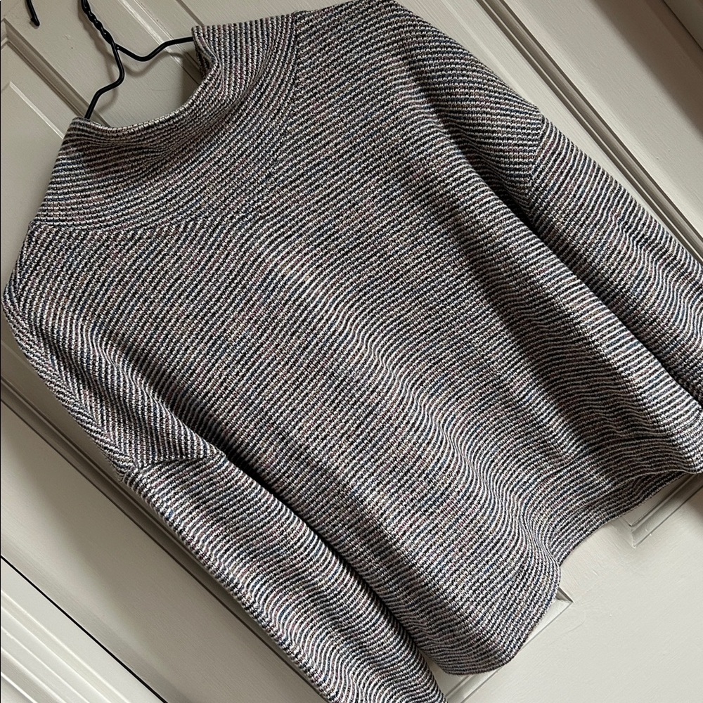 Madewell Sweater Rainbow Rib Cropped